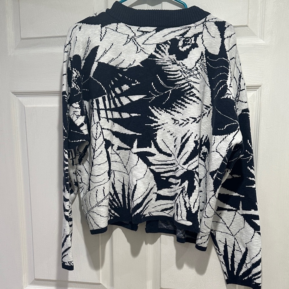 Madewell Navy and White Patterned Sweater - Picture 8 of 8
